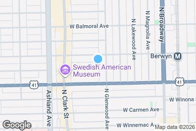 Map image of the property - 1414 W Farragut Ave
