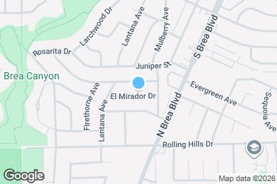 Map image of the property - 1049 El Mirador Dr