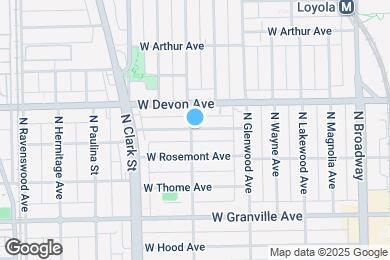 Map image of the property - 1456 W Highland Ave