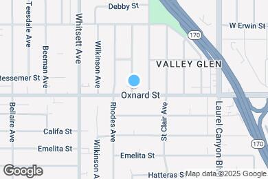 Map image of the property - 12329 Oxnard St