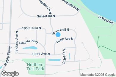 Map image of the property - 3702 104th Ave N