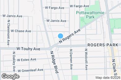 Map image of the property - 7227 N Rogers Ave