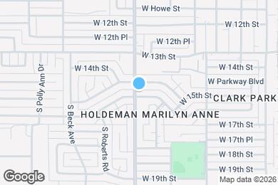 Map image of the property - 832 W 16th St