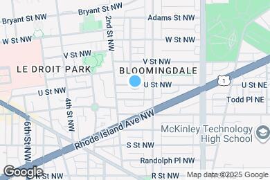 Map image of the property - 134 U St NW