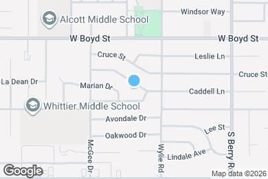 Map image of the property - 1604 Caddell Ln