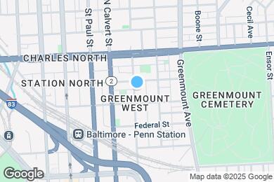 Map image of the property - 1721 Guilford Ave