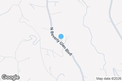 Map image of the property - 1628 N Beverly Glen Blvd