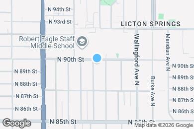 Map image of the property - 8850 Interlake Ave N