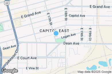 Map image of the property - 1702 Logan Ave
