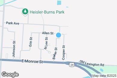 Map image of the property - 117 Baker St