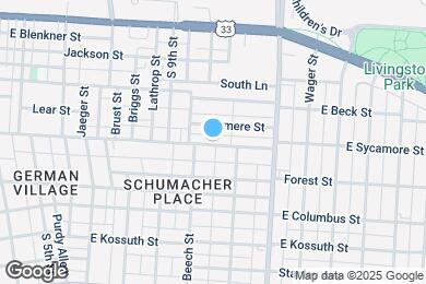 Map image of the property - 474 E Sycamore St
