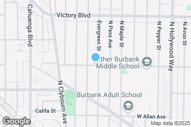 Map image of the property - 1801 N Evergreen St