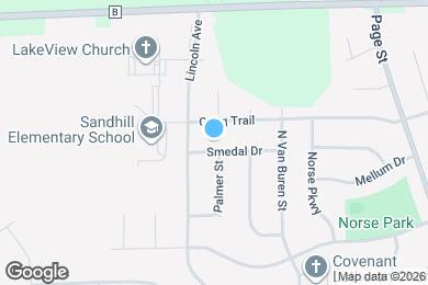 Map image of the property - 1102 Smedal Dr