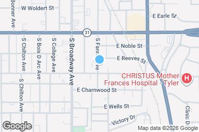 Map image of the property - 524 S Fannin Ave