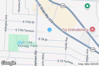 Map image of the property - 10111 E 77th Terrace