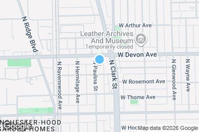 Map image of the property - 6361 N Paulina St