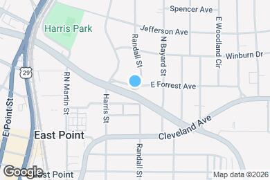 Map image of the property - 1372 E Forrest Ave