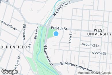 Map image of the property - 2309 Shoal Creek Blvd