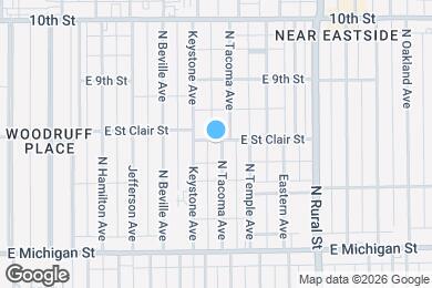 Map image of the property - 644 N Tacoma Ave