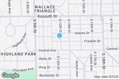 Map image of the property - 1122 Franklin St