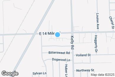 Map image of the property - 18530 E 14 Mile Rd