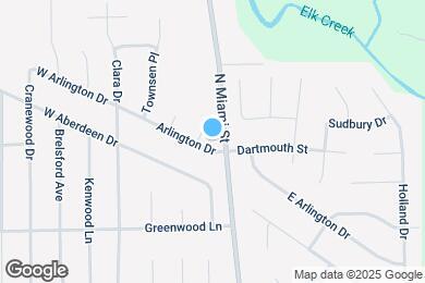 Map image of the property - 10 W Arlington Dr