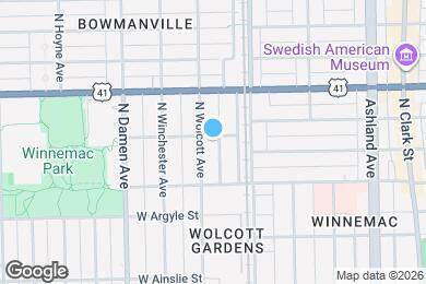 Map image of the property - 1825 W Winona St
