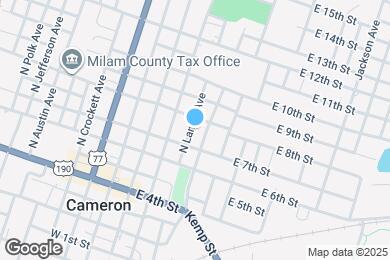 Map image of the property - 707 N Lamar Ave