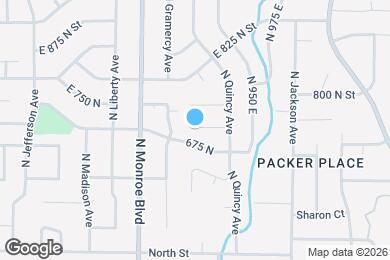 Map image of the property - 829 E 725 N