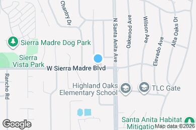 Map image of the property - 37 W Sierra Madre Blvd