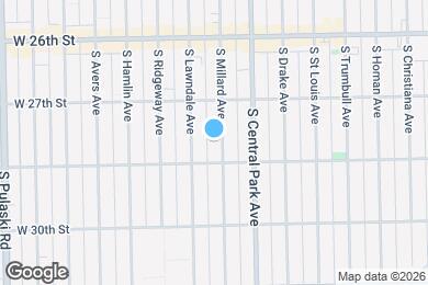 Map image of the property - 2742 S Millard Ave