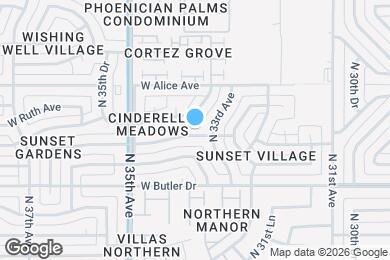 Map image of the property - 3316 W Orchid Ln