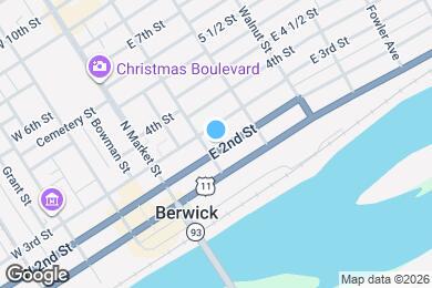 Map image of the property - 205 E 2nd St