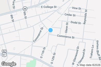 Map image of the property - 1103 Commerce St
