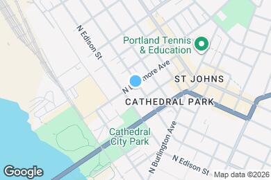 Map image of the property - 8770 N Willamette