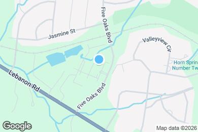 Map image of the property - The Pointe at Five Oaks
