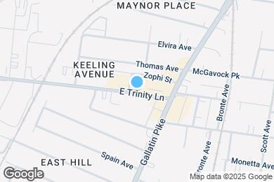 Map image of the property - 1063 E Trinity Ln