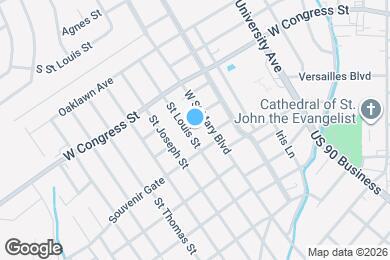 Map image of the property - 716 Saint Louis St