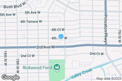 Map image of the property - 1109 4th Ave W