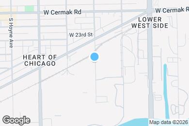 Map image of the property - 1622 S Wood St