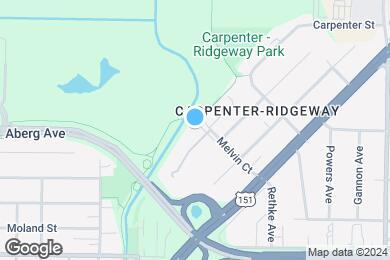 Map image of the property - Ridge Creek Apartments