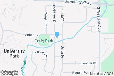 Map image of the property - 803 Blackhawk Dr