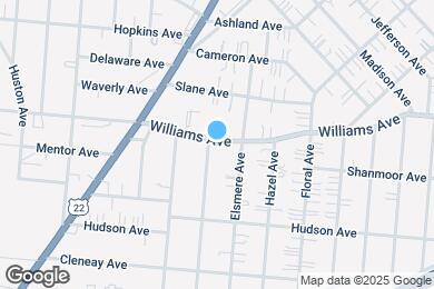 Map image of the property - 2131 Williams Ave