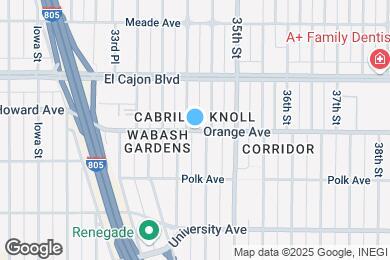 Map image of the property - 3426 Orange Ave