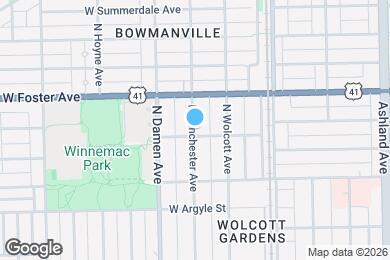 Map image of the property - 5109 N Winchester Ave