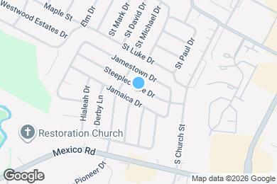 Map image of the property - 25 Steeplechase Dr