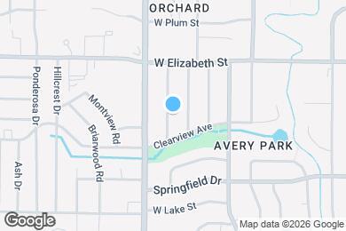 Map image of the property - 1032 Meadowbrook Dr