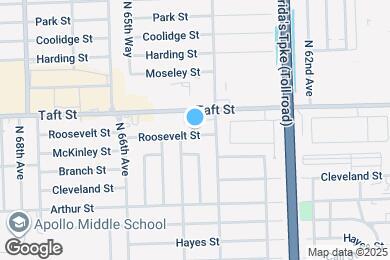 Map image of the property - 6431 Roosevelt St