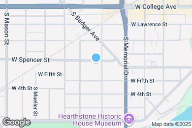 Map image of the property - 807 W Spencer St