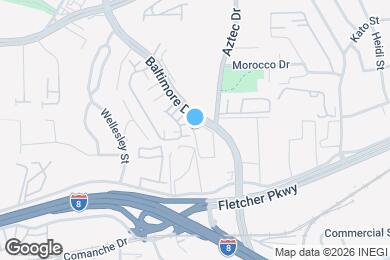 Map image of the property - 5350 Baltimore Dr